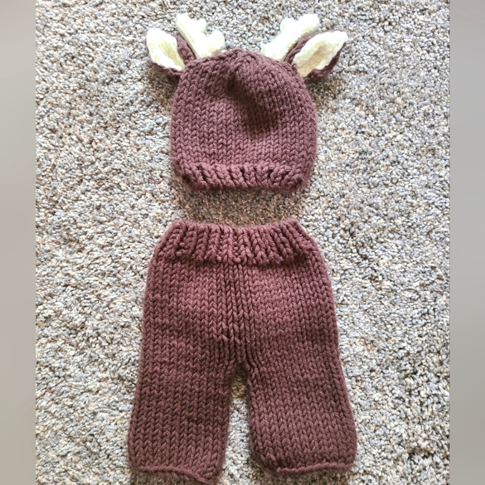 NB/0-3mos deer outfit